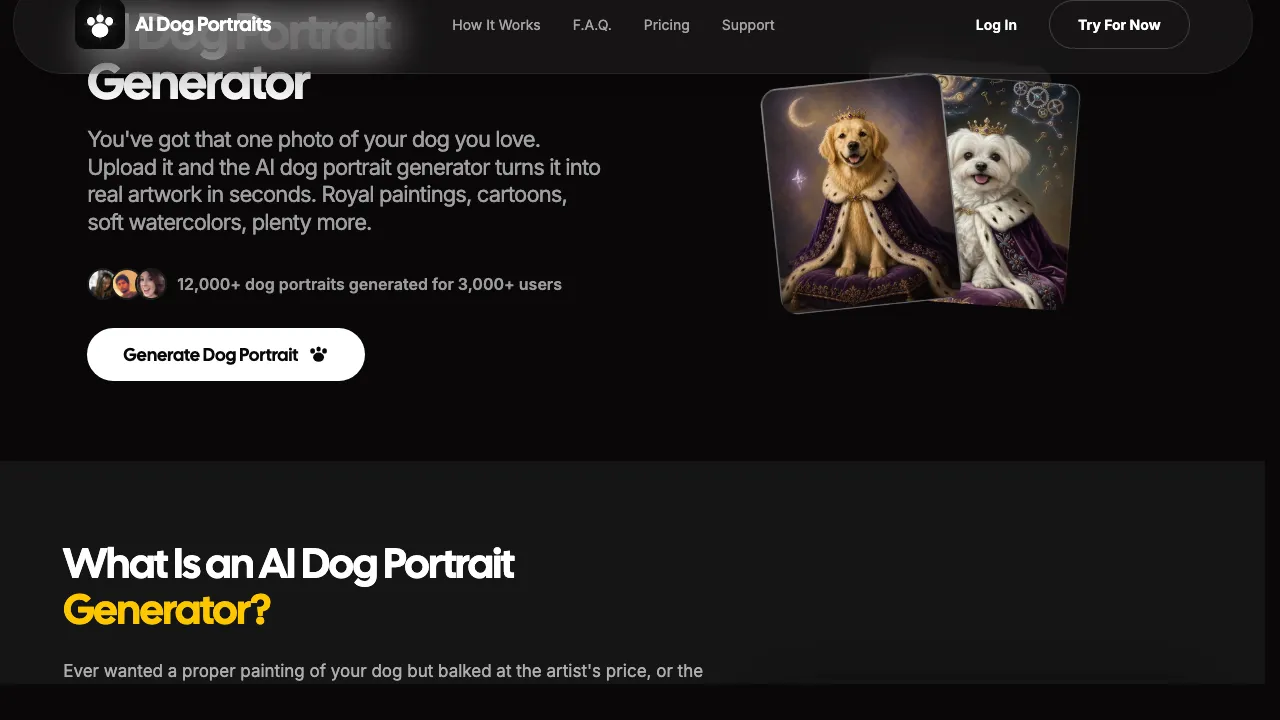 AI Dog Portraits tool | Reviews, Tutorials & Innovations