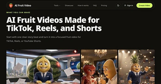 AI Fruit Video Logo